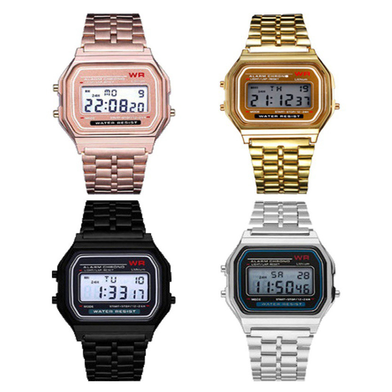 Electronics Gadgets For Men - LED Stainless Steel Band Watch Luxury