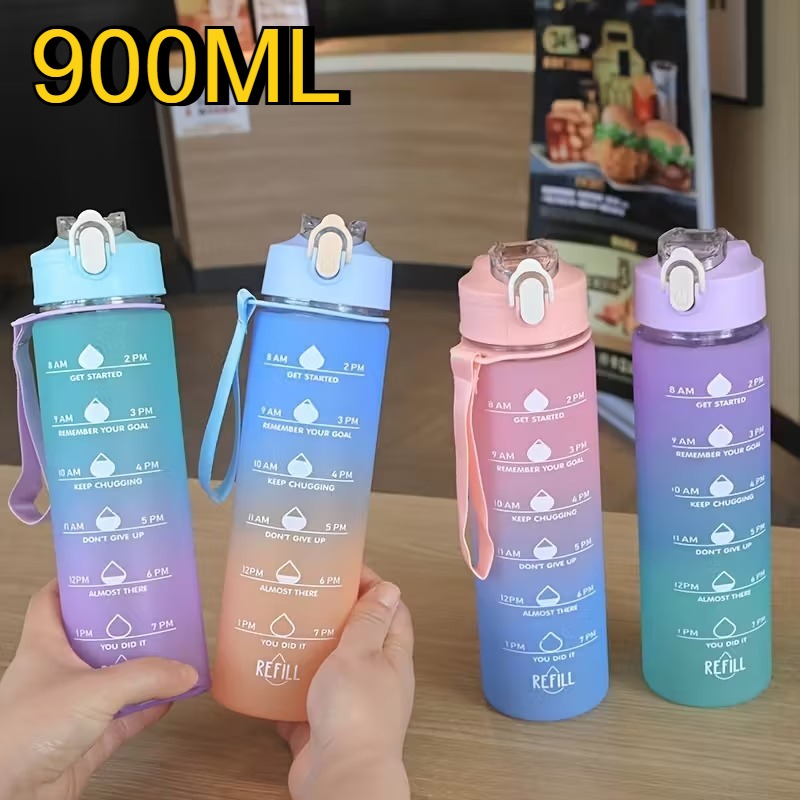 Smart Water Bottle Tracker - 900ml Sports water Bottle High Temperature