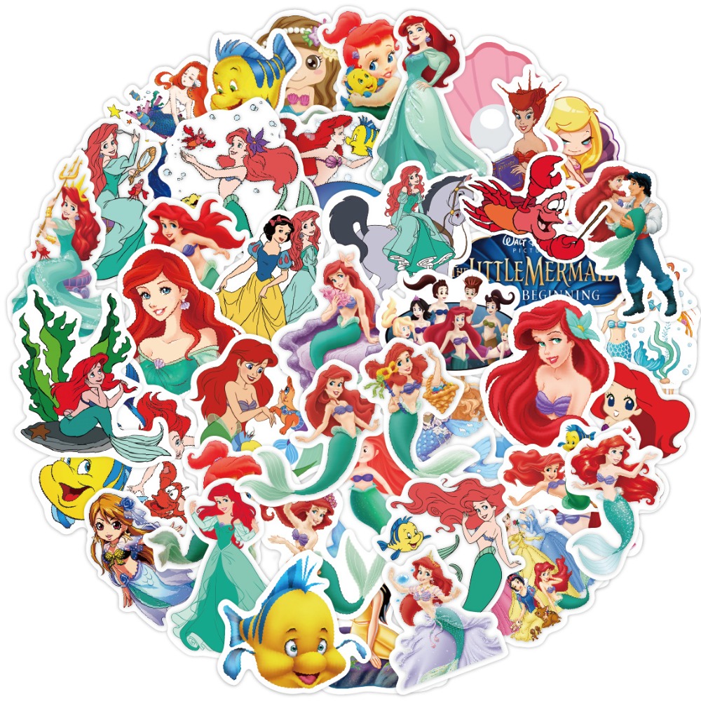 Elsa Gadget - 50pcs Elsa Mermaid Cartoon Graffiti Stickers