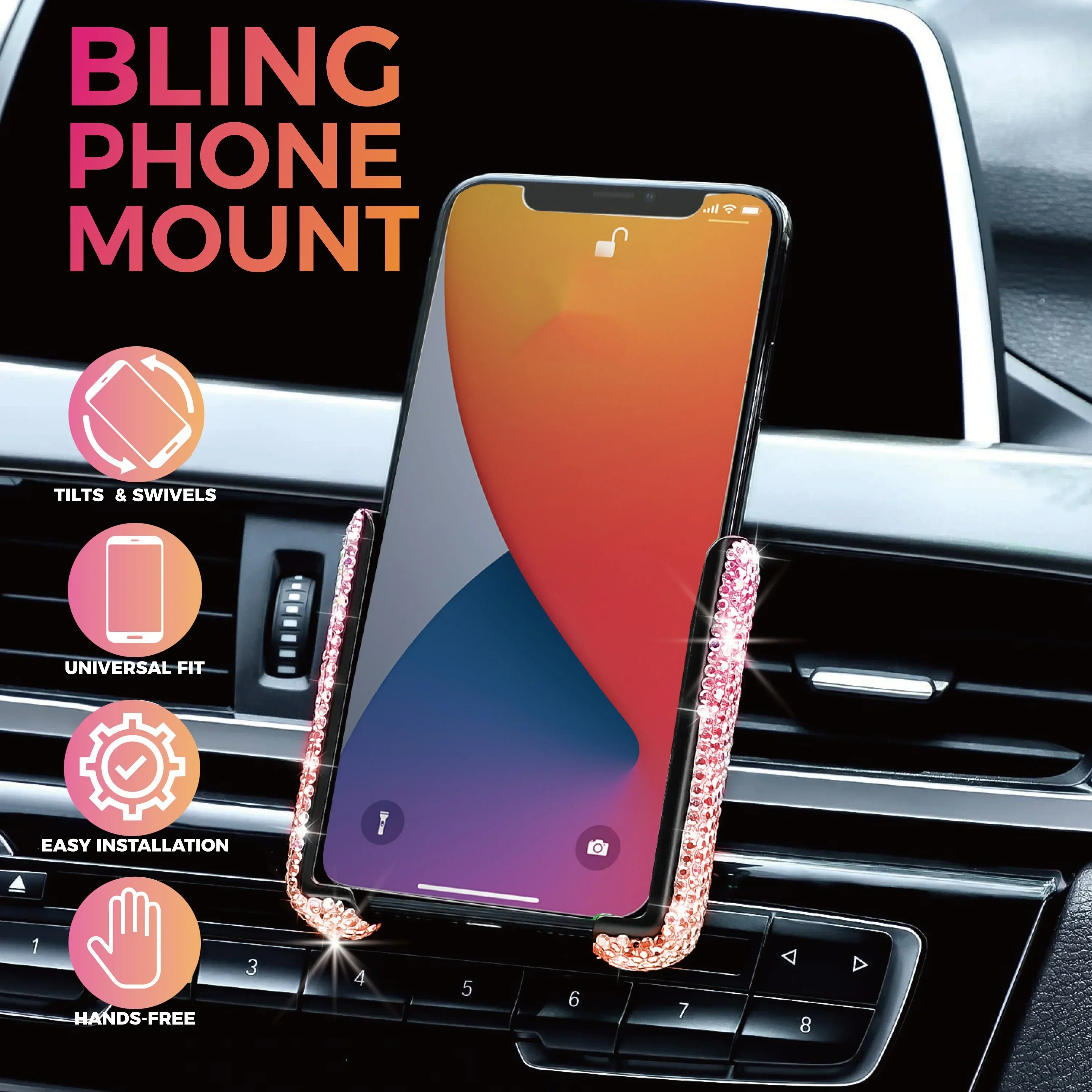 NEW Car Phone Holder Diamond C - огляд і ціна Mobile Electronics Gadgets