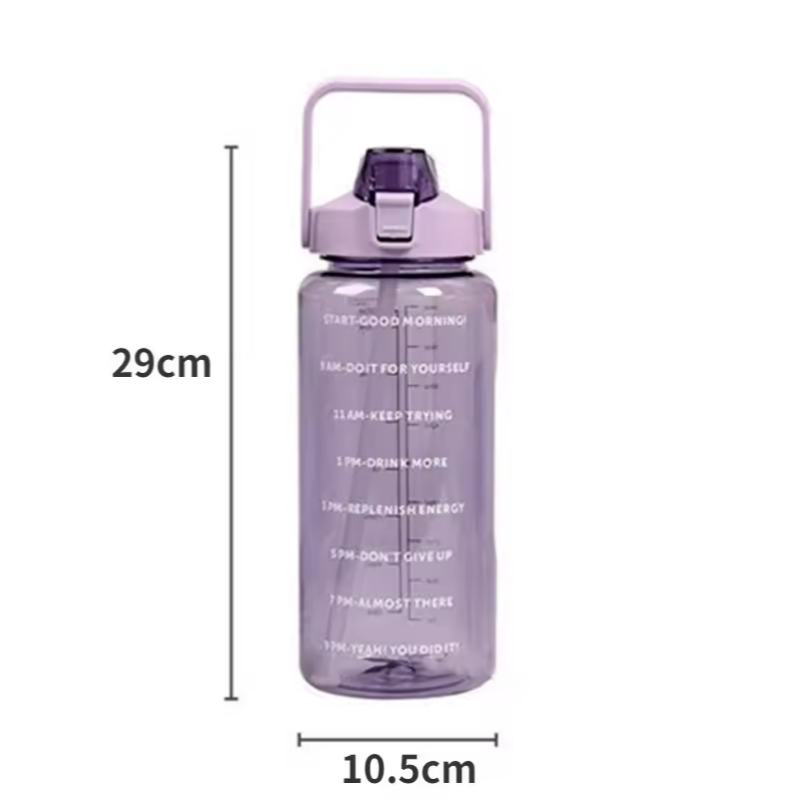 2 Liters Straw Plastic Water B - огляд і ціна Smart Water Bottle Tracker