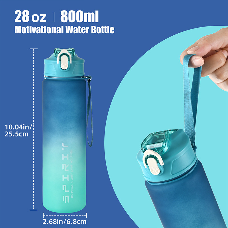 1PCS Hot Sale 750ML Sports Wat - огляд і ціна Smart Water Bottle Tracker