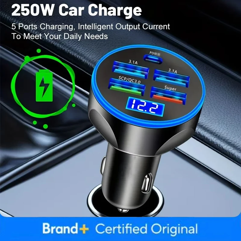 250W Super Fast Charging Car C - огляд і ціна Election Electronics & Gadgets Store Woocommerce Theme