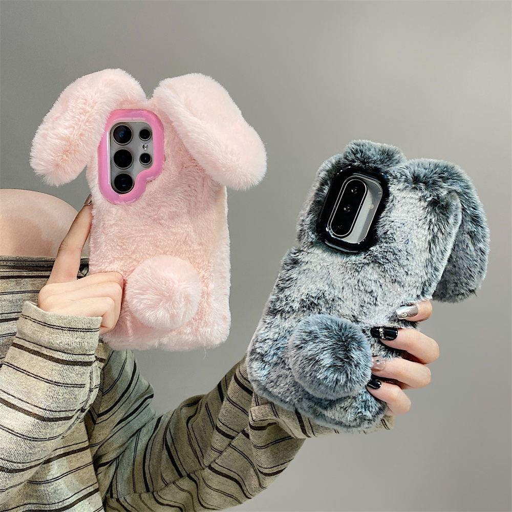 Cute Rabbit Ears Fluffy Stand  - огляд і ціна Samsung Galaxy S25