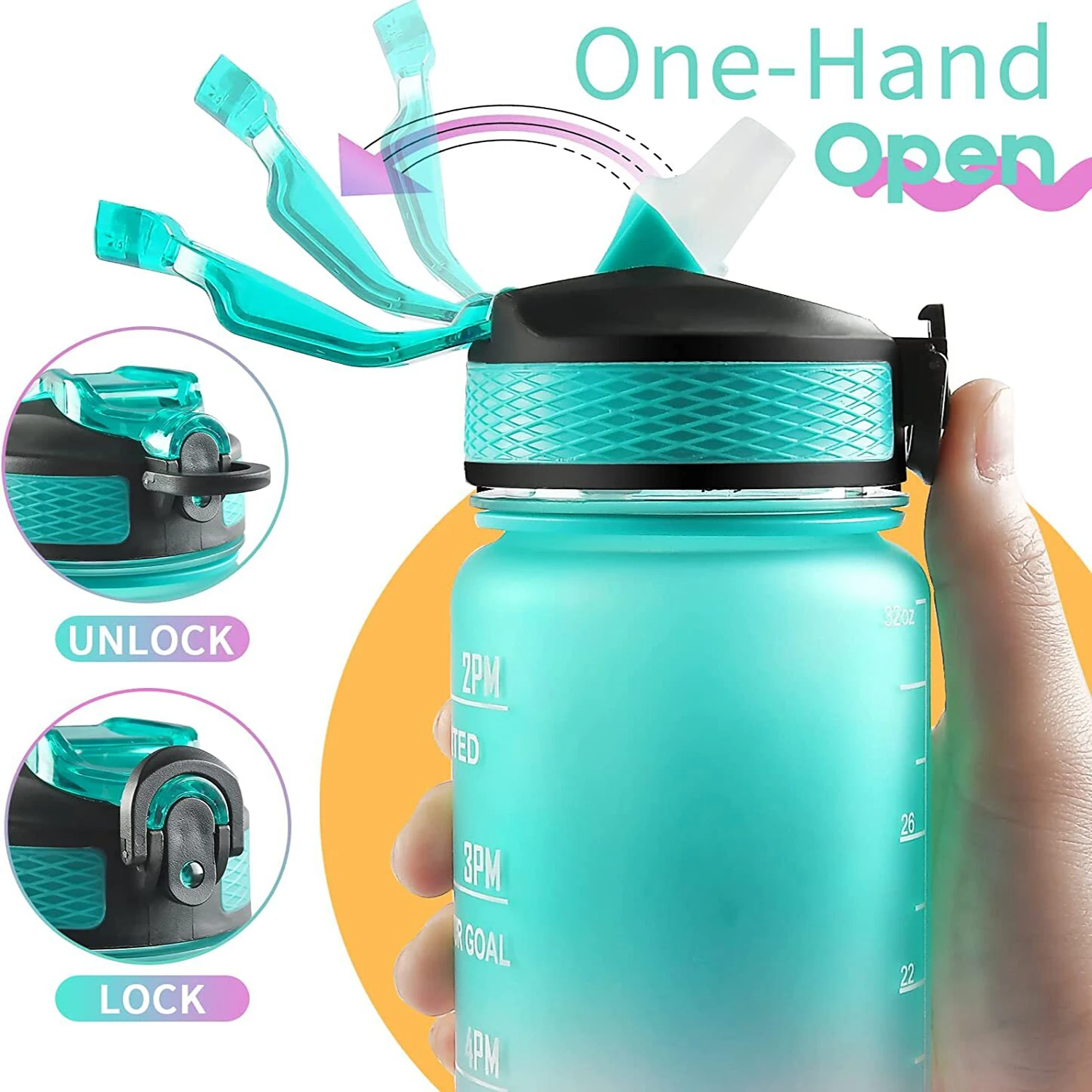 1L Sports Water Bottle with St - огляд і ціна Smart Water Bottle Tracker